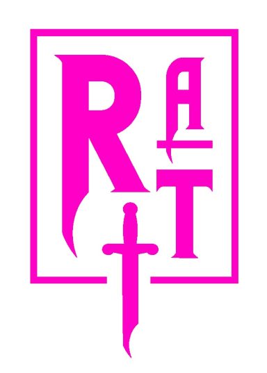 Stylized logo featuring the letters R, A, and T, with a sword incorporated in the design.